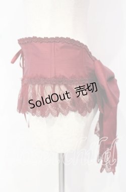 画像3: Enchantlic Enchantilly / チュールレースリボンコルセット  ワイン O-25-10-18-011-LO-TO-OW-OS
