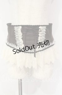 Enchantlic Enchantilly / チュールレースリボンコルセット  ブラウン×キナリ O-25-10-18-012-LO-TO-OW-OS