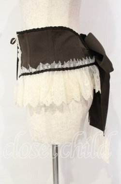 画像3: Enchantlic Enchantilly / チュールレースリボンコルセット  ブラウン×キナリ O-25-10-18-012-LO-TO-OW-OS