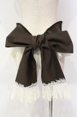 画像4: Enchantlic Enchantilly / チュールレースリボンコルセット  ブラウン×キナリ O-25-10-18-012-LO-TO-OW-OS