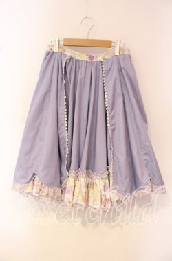 画像1: gouk / ボリュームスカート  ラベンダー×和柄 O-25-10-18-015-GO-SK-IG-OS