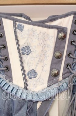 画像2: Ozz oneste / Fairy tale rose スカート  ホワイト×サックス O-25-10-18-016-OO-SK-IG-OS