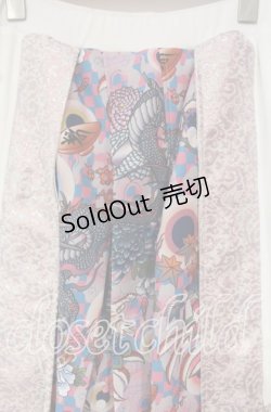 画像2: Qutie Frash / ハカマロングスカート  シロ×ピンク O-25-10-18-018-QU-SK-OW-OS