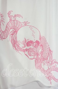 画像3: Qutie Frash / ハカマロングスカート  シロ×ピンク O-25-10-18-018-QU-SK-OW-OS