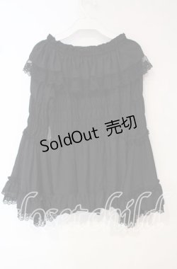 画像3: ATELIER PIERROT / ローズオフショルダーシャーリングブラウス  ブラック O-25-10-18-022-EL-BL-OW-OS