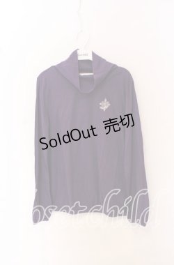 画像1: ALGONQUINS / 刺繍入りハイネックカットソー  パープル O-25-10-19-034-AL-TO-IG-OS