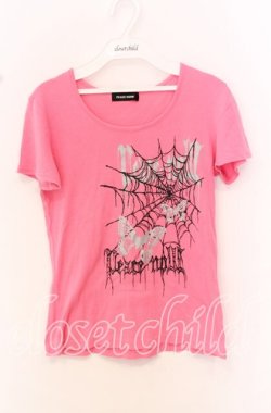 画像1: PEACE NOW / スパイダープリントカットソー M ピンク O-25-10-19-039-PU-TO-IG-OS