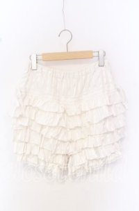 BPN / ティアードフリルドロワーズ  ホワイト O-25-10-19-048-GO-PA-IG-ZT236