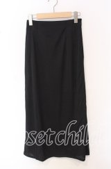 TOMATSU / シャドーストライププレーンスカート  クロ O-25-10-19-052-LO-SK-IG-ZT221