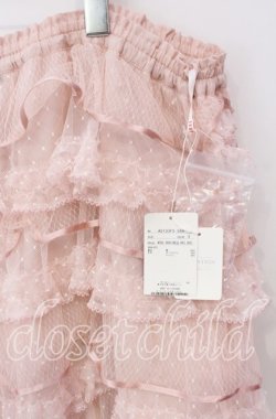 画像2: PINK HOUSE / ダイヤチュチュチュール×ダイヤチュール使いスカート【お直しあり】  ピンク O-25-10-19-056-LO-SK-IG-OS