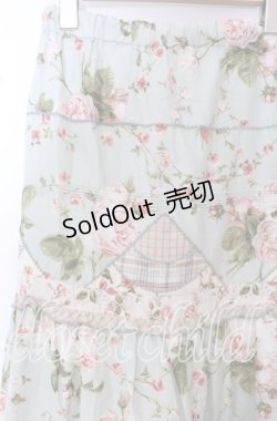 画像3: PINK HOUSE / レネアラローズパッチワークスカート【お直しあり】  ミント O-25-10-19-059-LO-SK-IG-OS