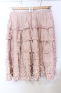 PINK HOUSE / ローンフリルスカート【お直しあり】  ピンク O-25-10-19-060-LO-SK-IG-OS