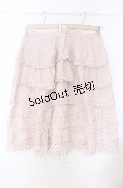 画像4: PINK HOUSE / ローンフリルスカート【お直しあり】  ピンク O-25-10-19-060-LO-SK-IG-OS (4)
