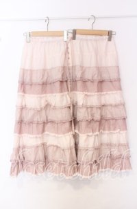 PINK HOUSE / ローンフリルスカート【お直しあり】  ピンク O-25-10-19-062-LO-SK-IG-OS