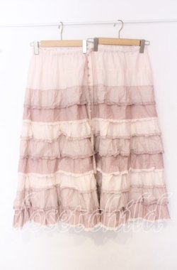 画像1: PINK HOUSE / ローンフリルスカート【お直しあり】  ピンク O-25-10-19-062-LO-SK-IG-OS