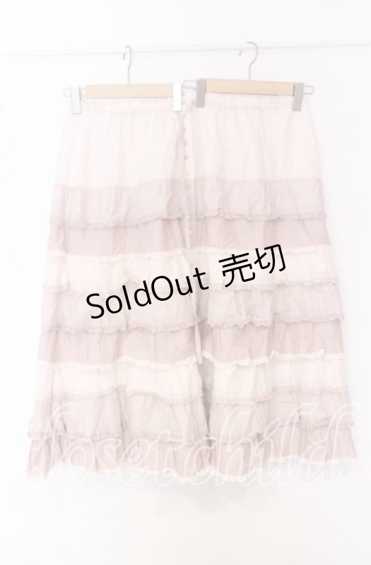 画像1: PINK HOUSE / ローンフリルスカート【お直しあり】  ピンク O-25-10-19-062-LO-SK-IG-OS (1)