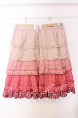 PINK HOUSE / グラデーションフリルスカート【お直しあり】  ピンク系 O-25-10-19-063-LO-SK-IG-OS
