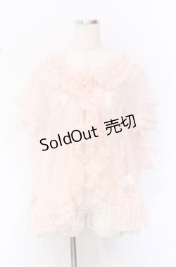 画像1: PINK HOUSE / ドットチュールオーバーブラウス【お直しあり】  ピンク O-25-10-19-067-LO-BL-IG-OS
