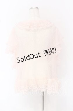 画像4: PINK HOUSE / ドットチュールオーバーブラウス【お直しあり】  ピンク O-25-10-19-067-LO-BL-IG-OS