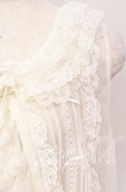 画像2: PINK HOUSE / ドットチュールベスト【お直しあり】  シロ O-25-10-19-068-LO-TO-IG-OS