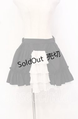 画像1: PUTUMAYO / Plasmagica・自作じゃないにゃ♪スカート M ブラック×ホワイト O-25-10-19-007-PT-SK-IG-OS