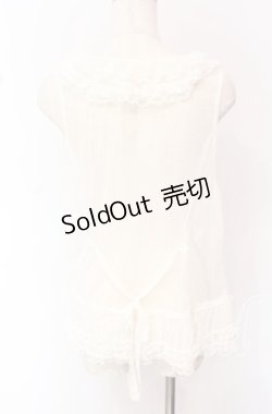 画像5: PINK HOUSE / ドットチュールベスト【お直しあり】  シロ O-25-10-19-068-LO-TO-IG-OS