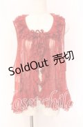 PINK HOUSE / ドットチュールベスト【お直しあり】  レッド O-25-10-19-069-LO-TO-IG-OS