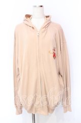 Karl Helmut / ゴルフカールくん刺繍ジップパーカー L ピンクベージュ O-25-10-19-072-EL-TO-IG-ZT059