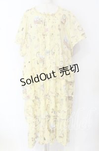 PINK HOUSE / ピーターラビットのワンピース【お直しあり】  イエロー O-25-10-19-087-LO-OP-IG-OS