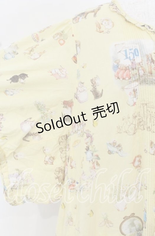 画像3: PINK HOUSE / ピーターラビットのワンピース【お直しあり】  イエロー O-25-10-19-087-LO-OP-IG-OS (3)