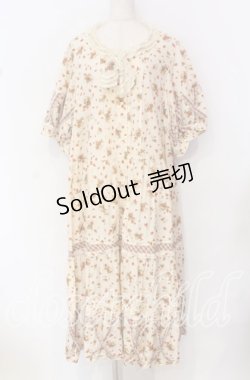 画像1: PINK HOUSE / チェックいちごロングワンピース【お直しあり】  アイボリー O-25-10-19-090-LO-OP-IG-OS