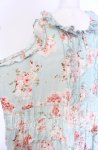 画像3: PINK HOUSE / ローズブーケプリントフリル段々ワンピース【お直しあり】  ミント O-25-10-19-092-LO-OP-IG-OS (3)