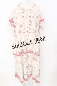 PINK HOUSE / ツインラビットワンピース【お直しあり】  アイボリー×アカ O-25-10-19-094-LO-OP-IG-OS