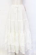 metamorphose / 共フリルロングペチコート  シロ O-25-10-19-097-ME-SK-IG-OS