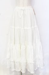 metamorphose / 共フリルロングペチコート  シロ O-25-10-19-097-ME-SK-IG-OS