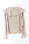画像2: Amavel / ケープ風襟ブラウス  ベージュ O-25-10-19-099-CA-BL-IG-OS (2)