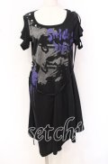 SEX POT ReVeNGe / STUDS A SYMMETRY ロングカットソー S ブラック O-25-10-19-101-SP-TO-IG-OS