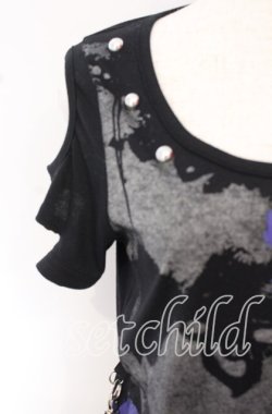 画像2: SEX POT ReVeNGe / STUDS A SYMMETRY ロングカットソー S ブラック O-25-10-19-101-SP-TO-IG-OS