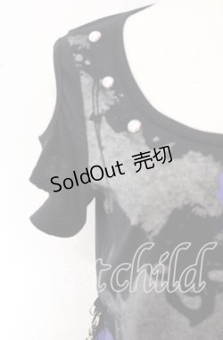 画像2: SEX POT ReVeNGe / STUDS A SYMMETRY ロングカットソー S ブラック O-25-10-19-101-SP-TO-IG-OS