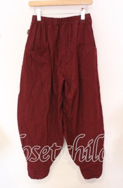 画像4: Deorart / エプロン付 バルーンシルエットパンツ【エプロン欠品】  ワイン O-25-10-19-011-PU-PA-IG-OS