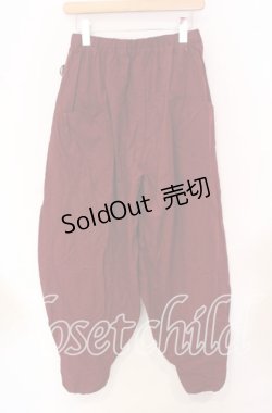 画像4: Deorart / エプロン付 バルーンシルエットパンツ【エプロン欠品】  ワイン O-25-10-19-011-PU-PA-IG-ZT220
