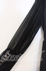 画像3: 【SALE】Jamieエーエヌケー / ボウタイシフォンスリーブワンピース  クロ O-25-10-19-102-LO-OP-IG-ZT091 (3)