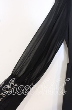 画像3: Jamieエーエヌケー / ボウタイシフォンスリーブワンピース  クロ O-25-10-19-102-LO-OP-IG-ZT091