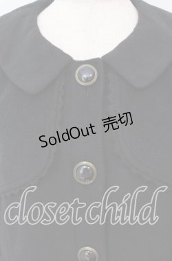 画像2: axes femme / 後ろフリルコート  クロ O-25-10-19-105-AX-CO-IG-OS