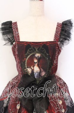 画像2: Royal Princess Alice / Waltz of the red moon~紅き月のワルツ~Kimura U(木村優）コラボ ジャンパースカート  ブラック×ワイン O-25-10-19-106-LO-OP-IG-OS