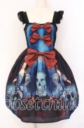 Royal Princess Alice / Bone of the devilジャンパースカート  ブルー×レッド×ブラック O-25-10-19-107-LO-OP-IG-OS