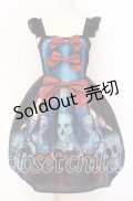 Royal Princess Alice / Bone of the devilジャンパースカート  ブルー×レッド×ブラック O-25-10-19-107-LO-OP-IG-OS