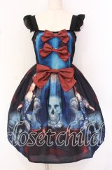 Royal Princess Alice / Bone of the devilジャンパースカート  ブルー×レッド×ブラック O-25-10-19-107-LO-OP-IG-OS