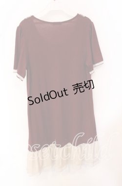 画像3: axes femme / ヨークはしごレースチュニック  ワイン O-25-10-19-013-AX-TO-IG-ZT1103A