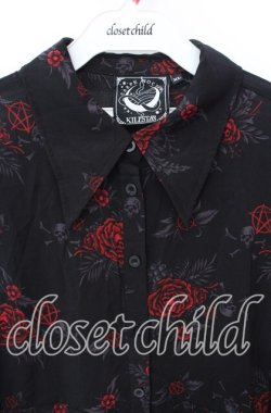 画像2: KILL STAR / Pandoras Revenge Dress XL ブラック×レッド O-25-10-19-014-SL-OP-IG-OS